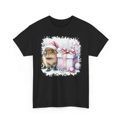 Capybara With Christmas Present T-Shirt