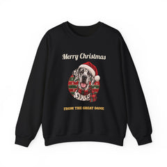 Harlequin Great Dane Christmas Sweatshirt