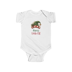 Nana's Little Elf Baby Bodysuit