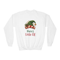 Nana's Little Elf Youth Sweatshirt