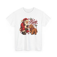 Santa Boop Highland Cow T-Shirt