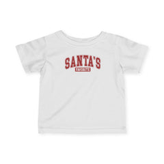 Santa's Favorite Varsity Christmas Baby T-Shirt