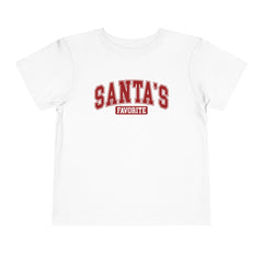 Santa's Favorite Varsity Christmas Toddler T-Shirt