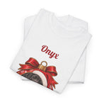 Personalized Black Great Dane Christmas T-Shirt, folded