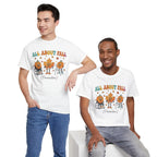 Model wearing the All About Fall Prevention T-Shirt