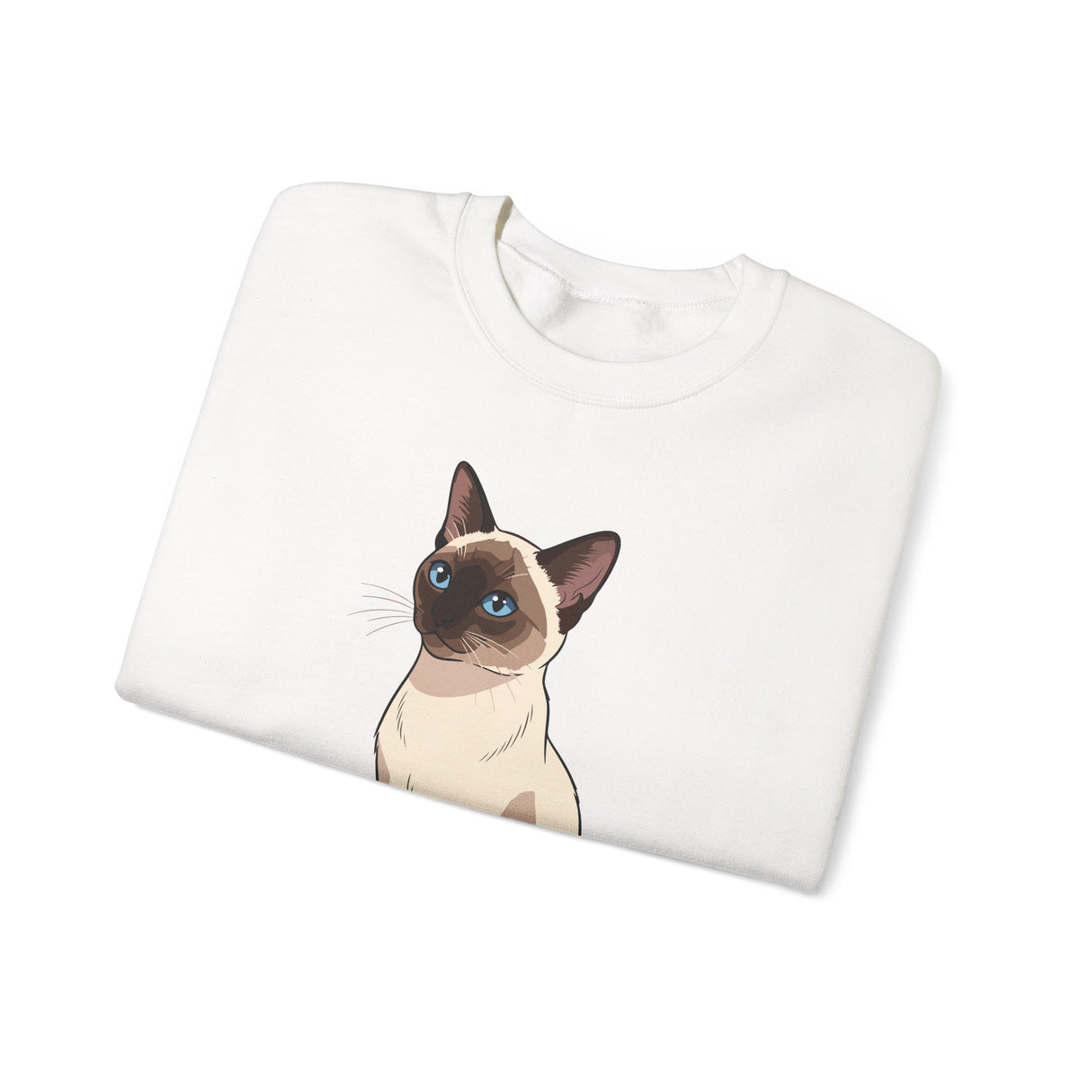 Siamese Cat Sweatshirt, folded