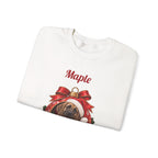 Personalized Fawn Great Dane Christmas Sweatshirt, folded