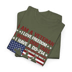 Proud Female Veteran My Oath Never Ends T-Shirt, folded