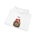 Personalized Fawn Great Dane Christmas Hoodie, folded