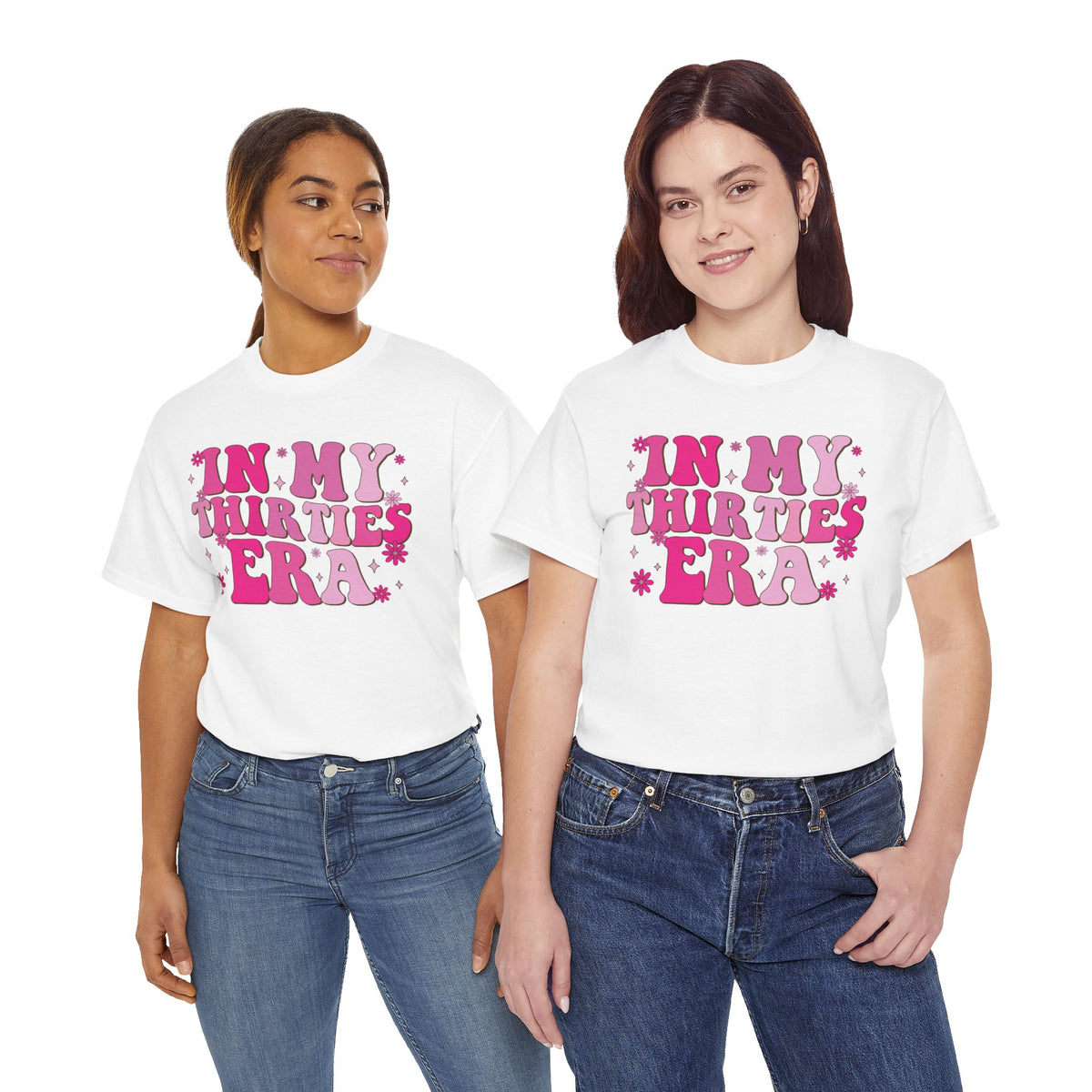 Model wearing the In My Thirties Era T-Shirt