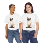 Model wearing the Siamese Cat T-Shirt