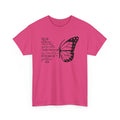 Heliconia Galatians 6:9 Do Not Give Up butterfly t-shirt, front view