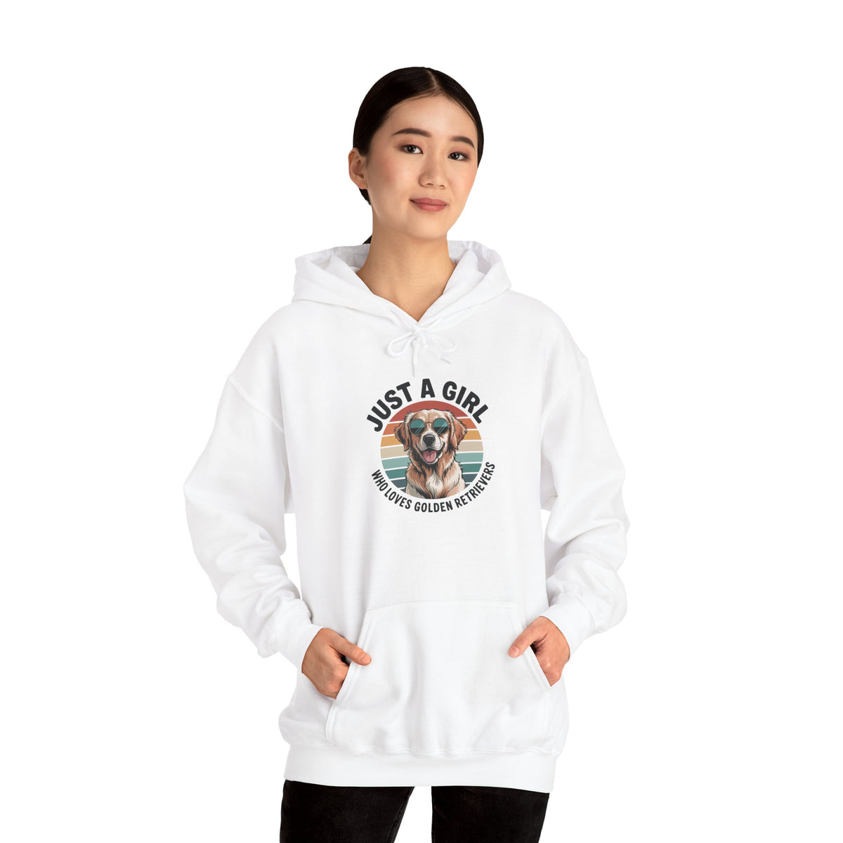 Just a Girl Who Loves Golden Retrievers Hoodie