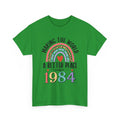 Irish Green Making The World A Better Place Since 1984 rainbow t-shirt, front view