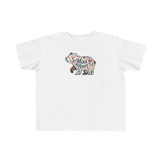 Floral Mini Bear Toddler T-Shirt