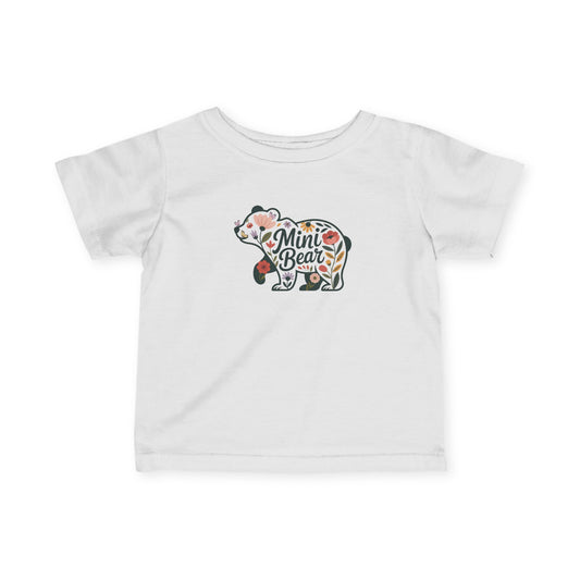 Floral Mini Bear Baby T-Shirt