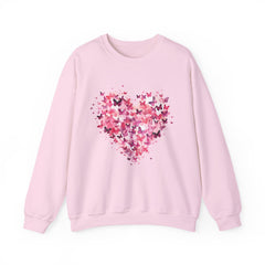 Pink Butterfly Heart Sweatshirt