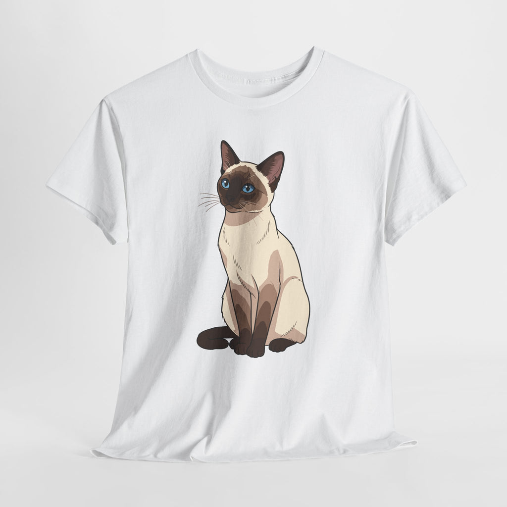 Siamese Cat T-Shirt, flat lay