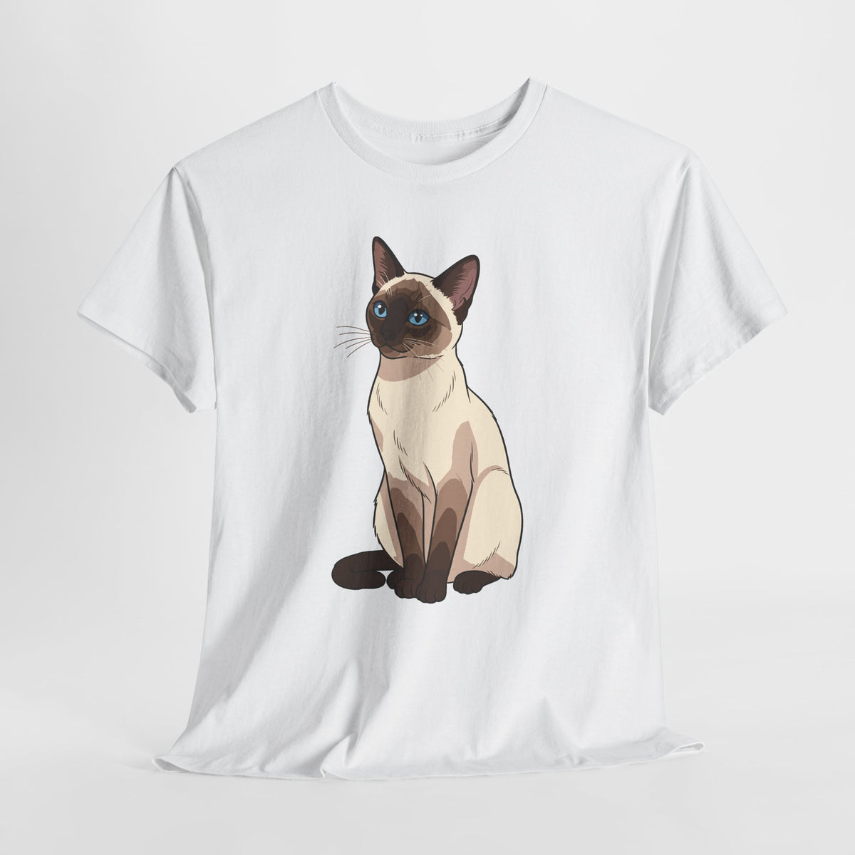 Siamese Cat T-Shirt, flat lay