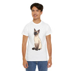 Model wearing the Siamese Cat T-Shirt