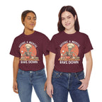 Model wearing the Having A Mental Bake Down T-Shirt