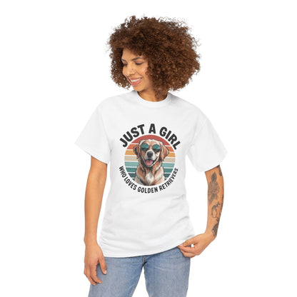 Just a Girl Who Loves Golden Retrievers T-Shirt
