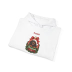 Personalized Dachshund Christmas Hoodie, folded