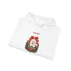 White Personalized White Persian Cat Christmas Hoodie, folded