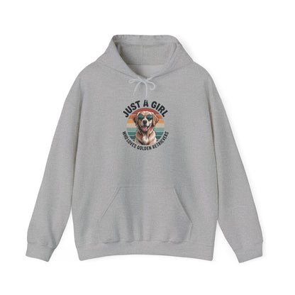 Just a Girl Who Loves Golden Retrievers Hoodie