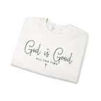 White God Is Good All The Time Sweatshirt, folded