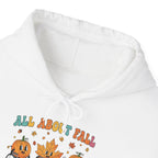 All About Fall Prevention Hoodie, front collar close-up