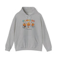 Sport grey All About Fall Prevention hoodie with retro pumpkin and leaf characters