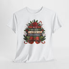 All Booked For Christmas Book Lover T-Shirt, hanging