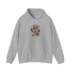 Sport grey All You Need Is Love And A Dog hoodie with floral dog paw print