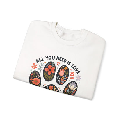 All You Need Is Love And A Dog sweatshirt, additional product view