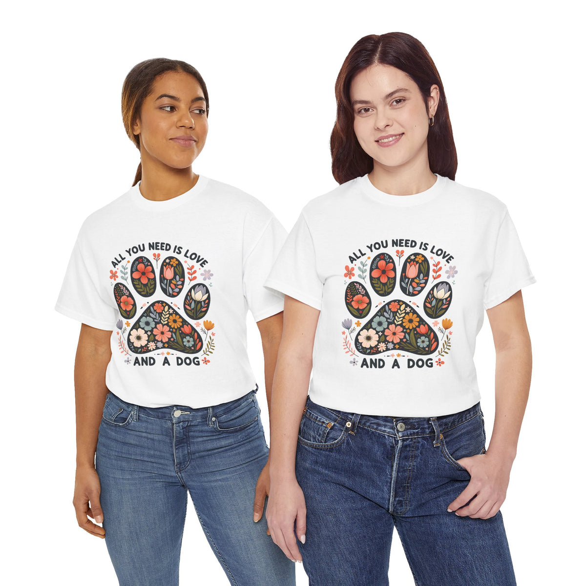 All You Need Is Love And A Dog t-shirt, additional product view