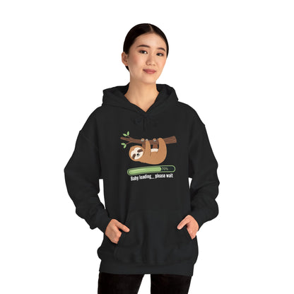 Baby Loading Please Wait sloth hoodie, additional product view