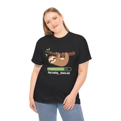 Baby Loading Please Wait sloth t-shirt, additional product view