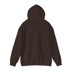 Baking It's How I Hug hoodie, back view with the hood up