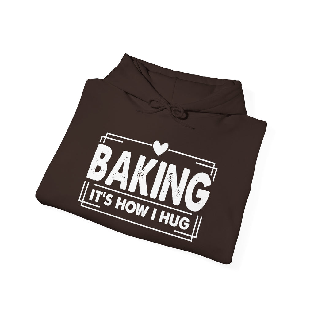 Baking It's How I Hug hoodie, folded