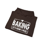 Baking It's How I Hug hoodie, folded