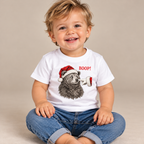 Toddler wearing the Bear Boop Christmas Baby T-Shirt