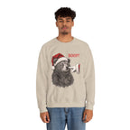 Man wearing the Bear Boop Christmas Sweatshirt