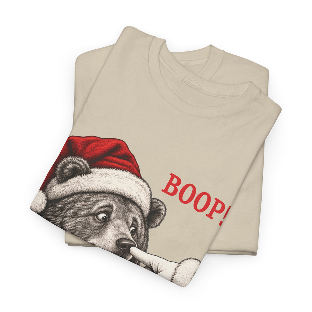 Bear Boop Christmas T-Shirt, folded