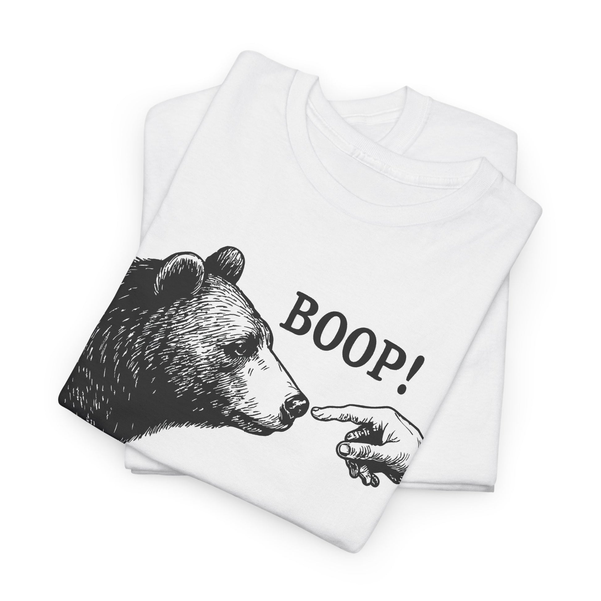 Bear Boop funny graphic tee, additional product view