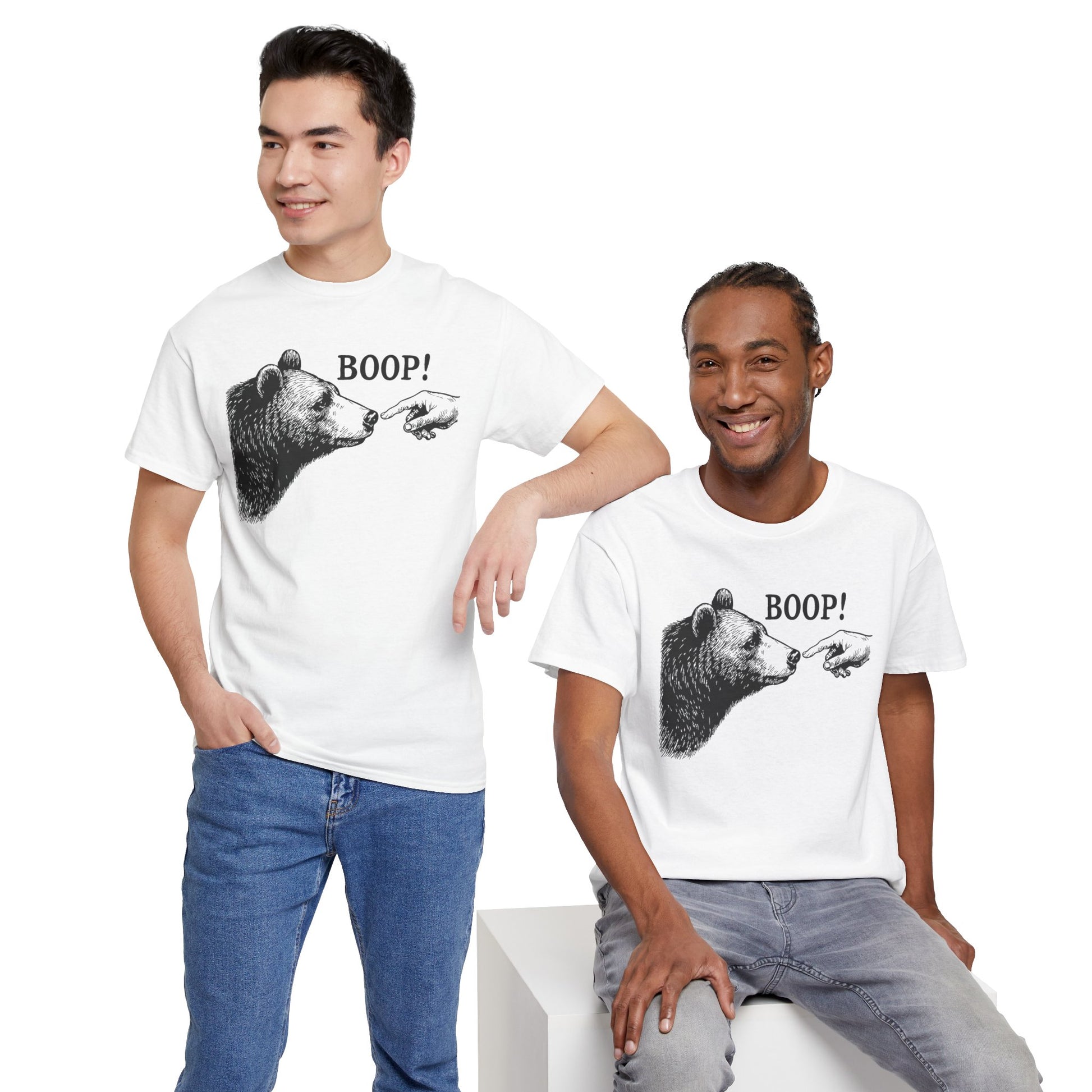Bear Boop funny graphic tee, additional product view