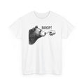 White Bear Boop funny bear t-shirt, front view