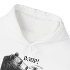 Bear Boop funny hoodie, hood and print detail