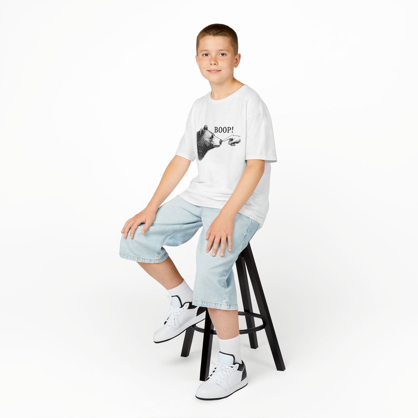 Bear Boop funny kids t-shirt, additional product view