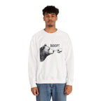Model wearing the Bear Boop Funny Sweatshirt